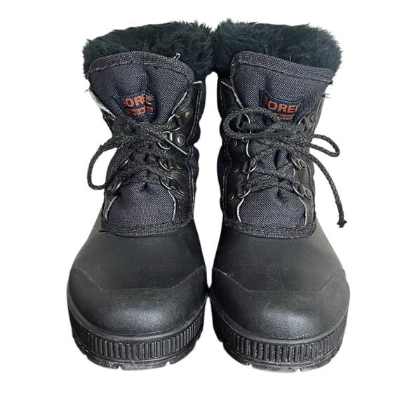 SOREL Kaufman Canada Black‎ Felt Insulated Winter Snow Boots Women’s Size 9 - Picture 1 of 7